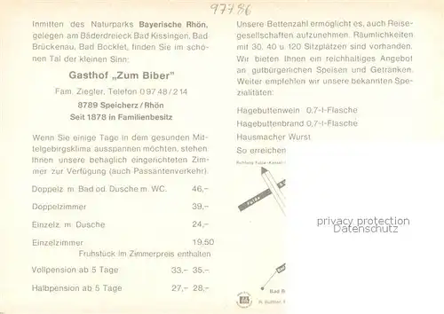 AK / Ansichtskarte Speicherz Gasthof Zum Biber Gastraum Weinkeller Autobahnbruecke Kat. Motten