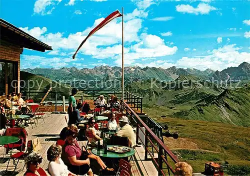 AK / Ansichtskarte Diedamskopf Gipfelrestaurant Terrasse Vorarlberg Kat. Schoppernau