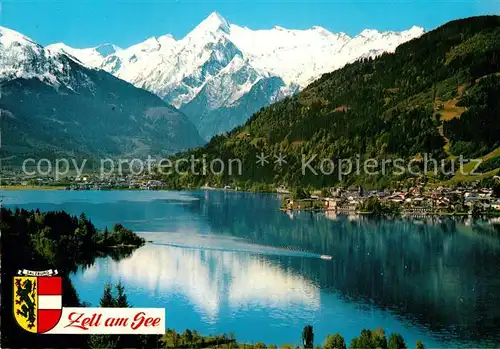 AK / Ansichtskarte Zell See Alpenseebad mit Kitzsteinhorn Kat. Zell am See