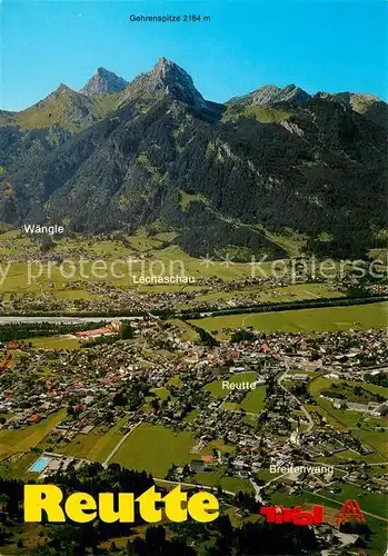 AK / Ansichtskarte Reutte Tirol mit Waengle Lechaschau Reutte Breitenwang und Gehrenspitze Kat. Reutte