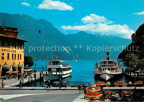 AK / Ansichtskarte Riva del Garda Faehrhafen Kat. 