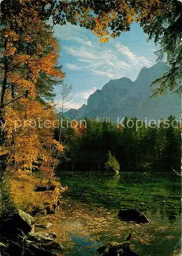 AK / Ansichtskarte Garmisch Partenkirchen Badersee Kat. Garmisch Partenkirchen