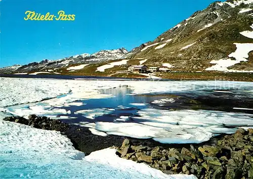 AK / Ansichtskarte Flueelapass Schottensee mit Pischahorn und Gorihorn Kat. Flueela