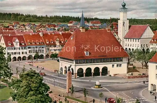 AK / Ansichtskarte Freudenstadt Stadtblick mit Rathaus Kat. Freudenstadt