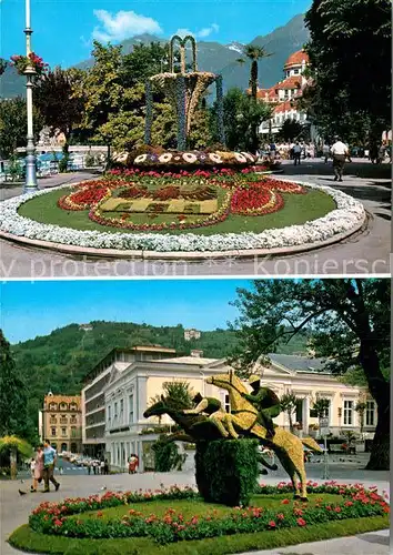 AK / Ansichtskarte Merano Suedtirol Kurpromenade Sonnenuhr Kat. Merano