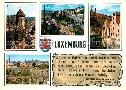 AK / Ansichtskarte Luxemburg Luxembourg Spanisches Tuermchen Tal der Alzette Panorama Kat. Luxemburg