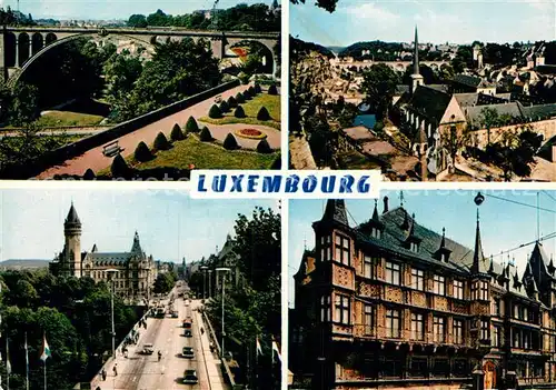 AK / Ansichtskarte Luxembourg Luxemburg Bruecke Kirche Panoramen Kat. Luxembourg