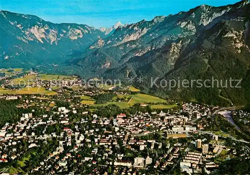 AK / Ansichtskarte Bad Reichenhall Fliegeraufnahme Untersberg Lattengebirge Hoher Goell Kat. Bad Reichenhall