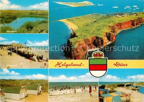 AK / Ansichtskarte Helgoland Duenensee Suedstrand Ferienbungalow Zeltplatz Kat. Helgoland