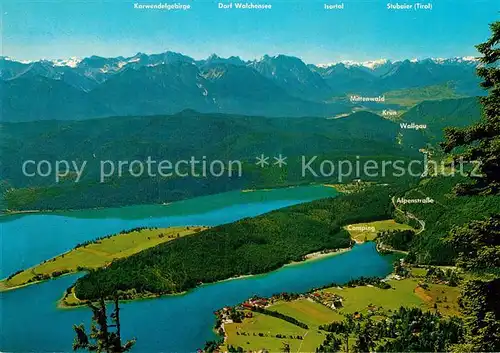 AK / Ansichtskarte Walchensee Walchenseer Berge Karwendelgebirge Kat. Kochel a.See