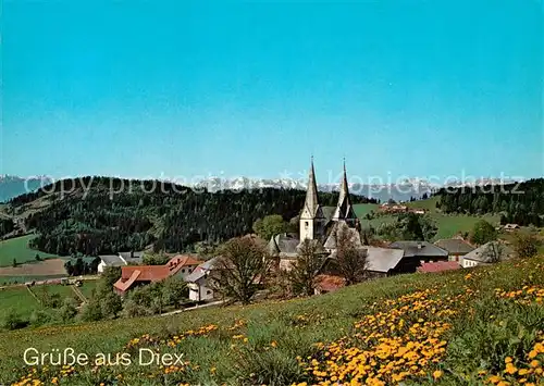 AK / Ansichtskarte Diex Kirche Panorama Kat. Diex