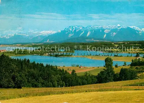 AK / Ansichtskarte Waging See Tachinger See Tennengebirge Untersberg Hoher Goell Kat. Waging a.See