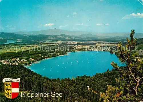AK / Ansichtskarte Klopeinersee Panorama Unterburg Seelach Kat. Oesterreich