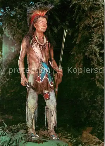 AK / Ansichtskarte Indianer Native American Komantschen Krieger Indianer Museum Radebeul Kat. Regionales