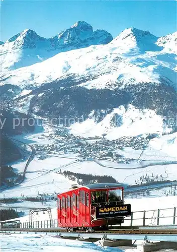 AK / Ansichtskarte Zahnradbahn Muottas Muragl Celerina St. Moritz Piz Albana Piz Julier Piz Nair  Kat. Bergbahn