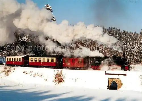 AK / Ansichtskarte Eisenbahn Dampf Schmalspurlokomotive 995906 5 Harzer Schmalspurbahn  Kat. Eisenbahn