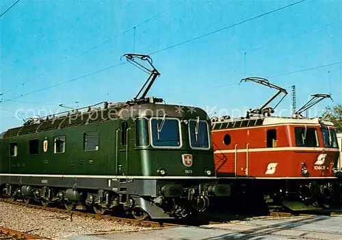 AK / Ansichtskarte Lokomotive Elektro Schnellzuglokomotive Re 6 6 11673 SBB  Kat. Eisenbahn