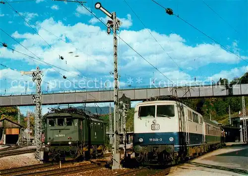 AK / Ansichtskarte Lokomotive Elektro Schnellzuglokomotive 111049 3 Deutsche Bundesbahn  Kat. Eisenbahn