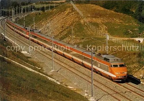 AK / Ansichtskarte Eisenbahn Elektro Schnelltriebwagen TGV SNCF Col du Clair  Kat. Eisenbahn
