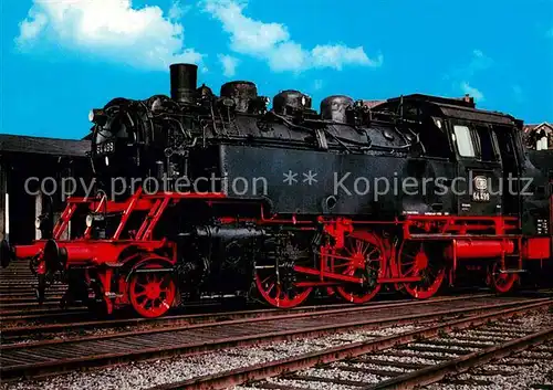 AK / Ansichtskarte Lokomotive Personenzug Tenderlokomotive 64449 Deutsche Bundesbahn  Kat. Eisenbahn