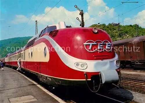 AK / Ansichtskarte Eisenbahn Diesel Schnelltriebwagen 601007 8 TEE Deutsche Bundesbahn  Kat. Eisenbahn