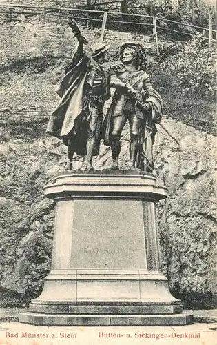 AK / Ansichtskarte Bad Muenster Stein Ebernburg Hutten Sickingen Denkmal Kat. Bad Muenster am Stein Ebernburg