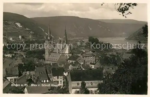 AK / Ansichtskarte Bingen Rhein Blick vom Schloss Klopp Kat. Bingen am Rhein