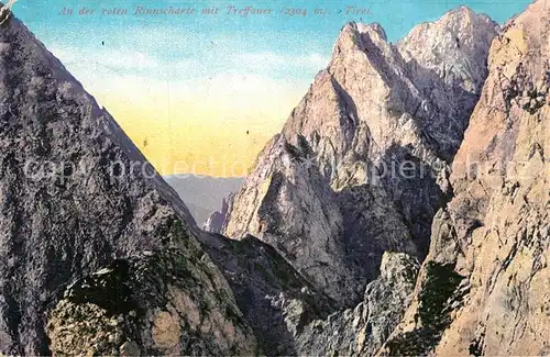 AK / Ansichtskarte Tirol Merano Rote Rinnscharte mit Treffauer