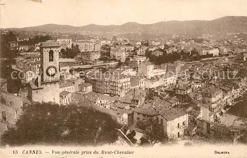 AK / Ansichtskarte Cannes Alpes Maritimes Vue generale prise du Mont Chevalier Kat. Cannes