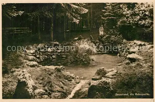 AK / Ansichtskarte Winterberg Hochsauerland Ruhrquelle Kat. Winterberg