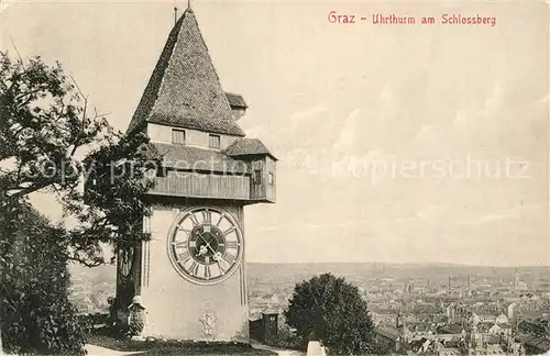AK / Ansichtskarte Graz Steiermark Uhrturm am Schlossberg Kat. Graz