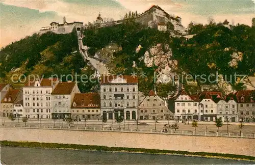 AK / Ansichtskarte Graz Steiermark Kaiser Franz Josef Quai Schlossberg Schlossbergbahn Kat. Graz