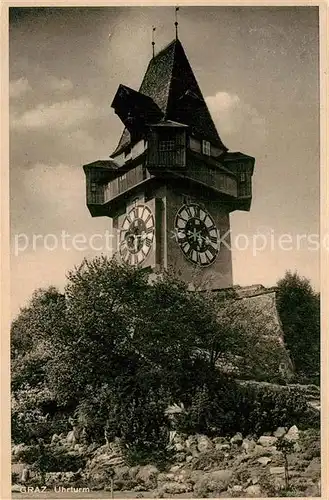 AK / Ansichtskarte Graz Steiermark Uhrturm auf dem Schlossberg Kat. Graz