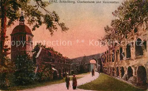 AK / Ansichtskarte Graz Steiermark Schlossberg Glockenturm Kasematten Kat. Graz