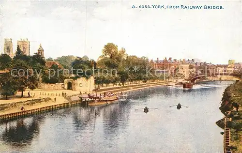 AK / Ansichtskarte York UK View from Railway Bridge Kat. York