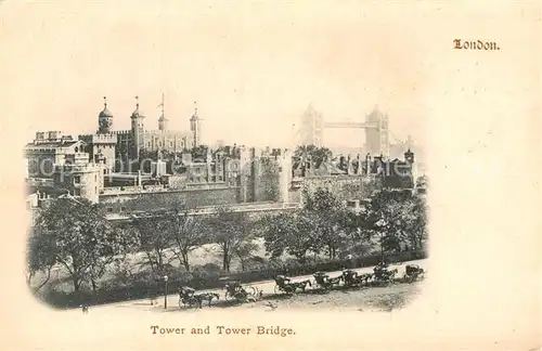 AK / Ansichtskarte London Tower and Tower Bridge Kat. City of London