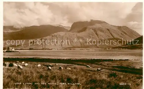 AK / Ansichtskarte Fort William Lochaber Loch Linnhe and Ben Nevis Valentines Postcard Kat. Lochaber
