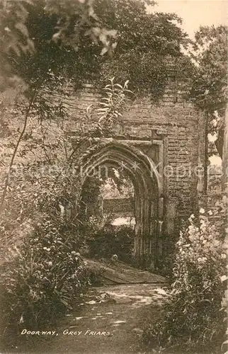 AK / Ansichtskarte Leicester United Kingdom Greyfriars Doorway