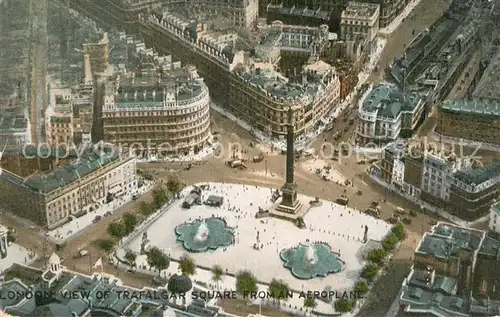 AK / Ansichtskarte London Aerial view of Trafalgar Square Kat. City of London