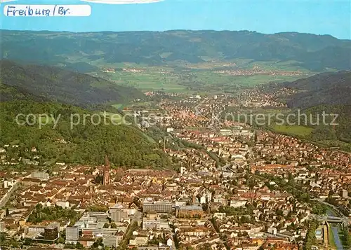 AK / Ansichtskarte Freiburg Breisgau Fliegeraufnahme Kat. Freiburg im Breisgau