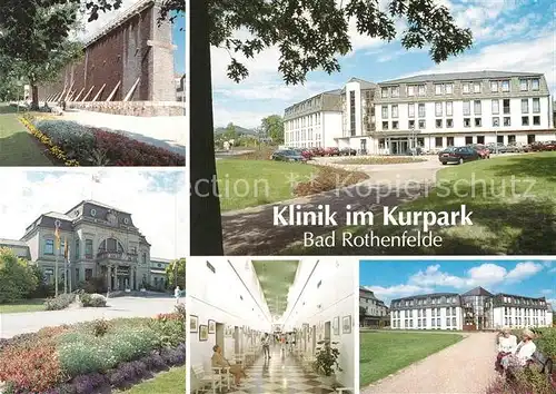 AK / Ansichtskarte Bad Rothenfelde Klinik im Kurpark Details Kat. Bad Rothenfelde