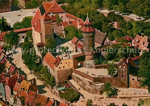 AK / Ansichtskarte Nuernberg Burg Fliegeraufnahme Kat. Nuernberg