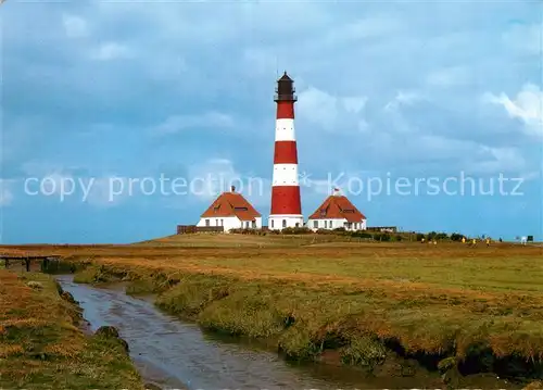 AK / Ansichtskarte Eiderstedt Westerhever Leuchtturm Kat. Toenning