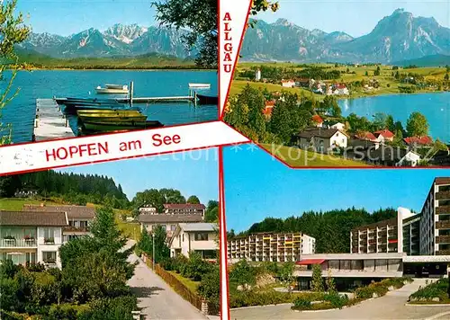 AK / Ansichtskarte Hopfen See Panorama Hotels Kat. Fuessen