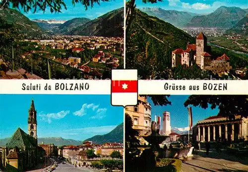 AK / Ansichtskarte Bolzano Panorama Schloss Kirche Theater Kat. Bolzano