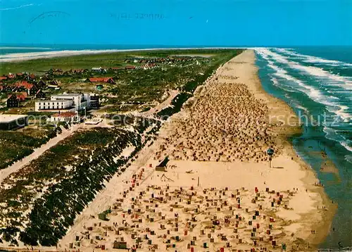 AK / Ansichtskarte Juist Nordseebad Fliegeraufnahme Strand Kat. Juist