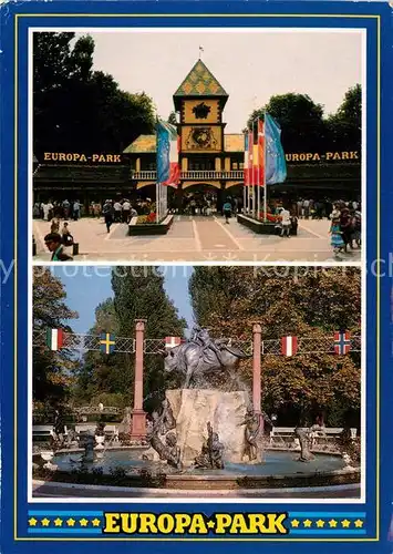 AK / Ansichtskarte Vergnuegungspark Europa Park Eingang Brunnen Rust Baden Kat. Vergnuegungsparks