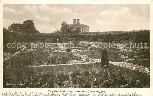 AK / Ansichtskarte Richmond upon Thames Dutch Garden Hampton Court Palace Kat. Richmond upon Thames