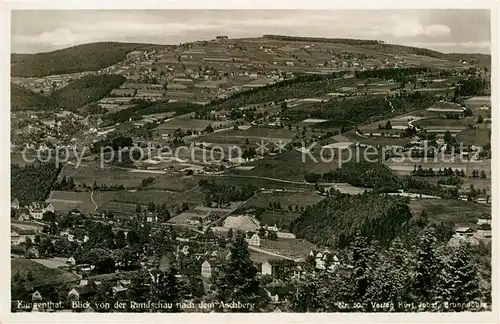 AK / Ansichtskarte Klingenthal Vogtland Blick von der Rundschau nach dem Aschberg Kat. Klingenthal Sachsen