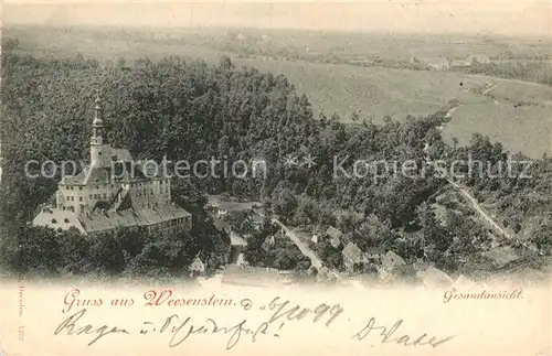 AK / Ansichtskarte Weesenstein Panorama mit Schloss